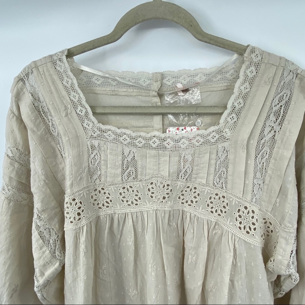 Free People | Ivory Azalea Lace Tunic NWT | Medium - Picture 4 of 10